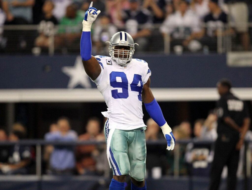 Dallas Cowboys linebacker DeMarcus Ware (94) during a football